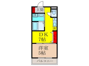 グロースコート石切駅前の物件間取画像